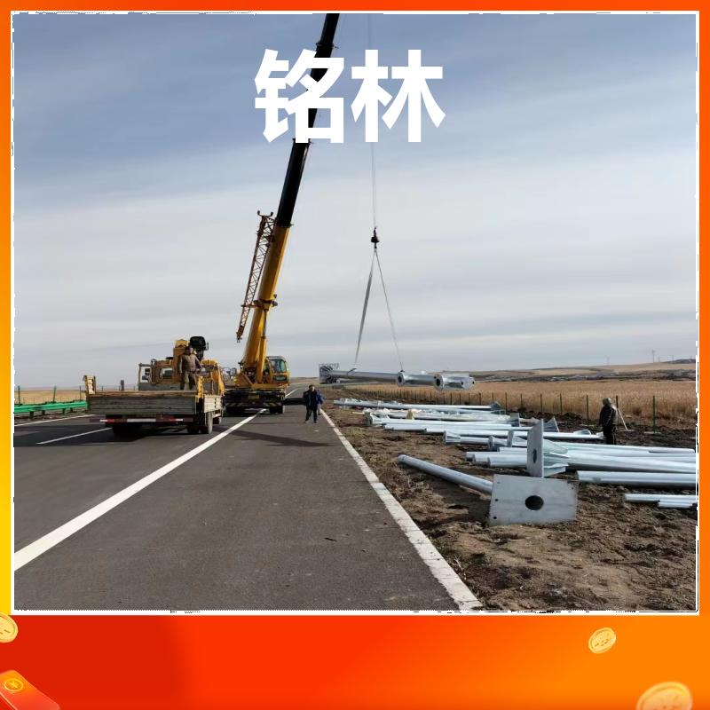 单悬臂 热镀锌 高速公路 喷塑交通标志杆 多年行业经验 铭林