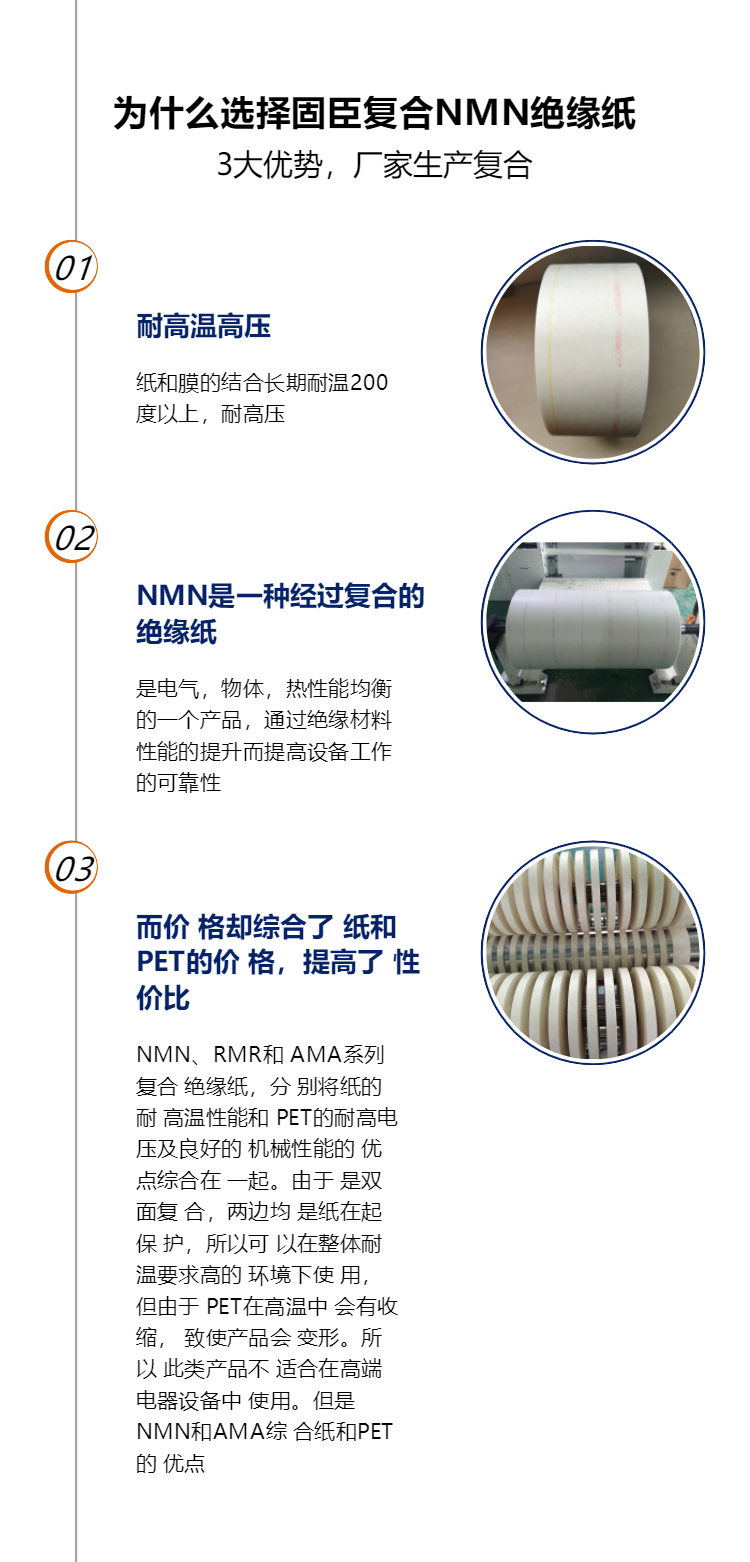 DuPont NOMEX polyester film NMN insulation paper 0.14-0.45mm tear resistance, high voltage resistance