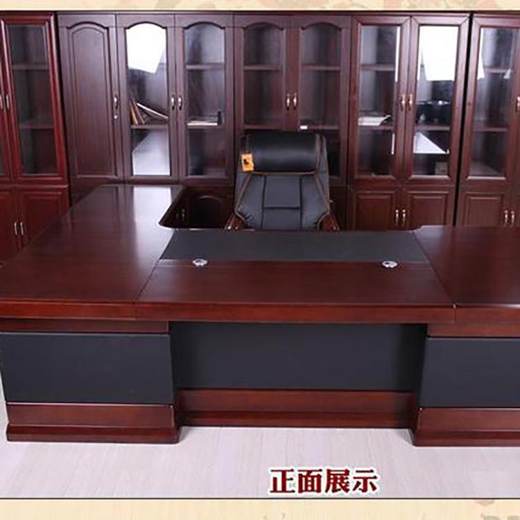 博睿 高层实木贴面办工桌 简约职工办公家具组合