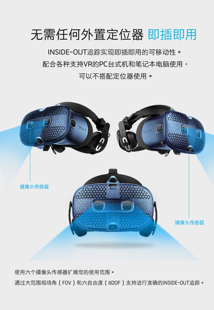 HTC VIVE Cosmos External Tracking Panel Accurate Positioning VIVE Cosmo Standard Edition Upgrade Accessories Scientific Research Product Integrated Procurement