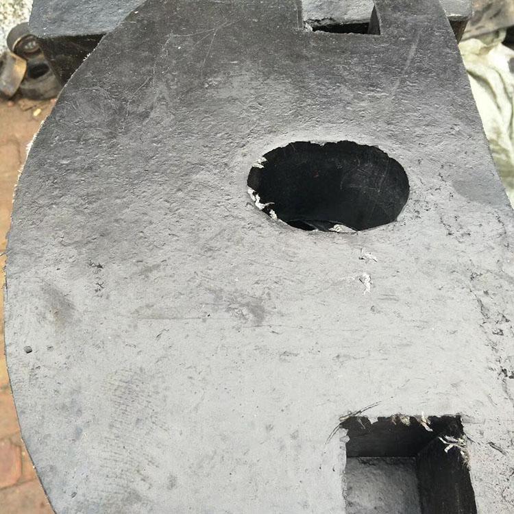 1 ton rubber anti-collision block for mining truck collision head, black anti-collision and crack resistant irregular parts, customized for mining rubber products according to drawings