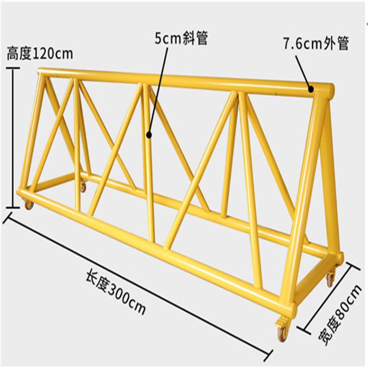 天恒博达挡车护栏阻车拒马 安全隔离栏路障拒马