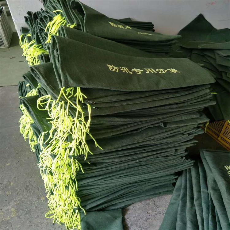 天恒博达加厚帆布有机硅防汛沙袋 物业应急堵水30*70 消防防洪帆布沙袋