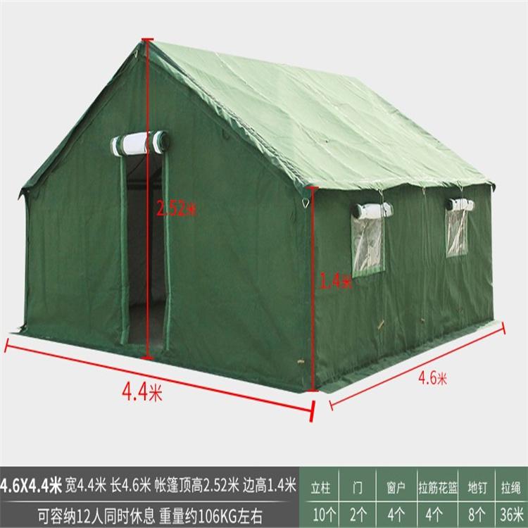 天恒博达救灾框架式单帐篷 军绿帐篷 93班用单帐篷