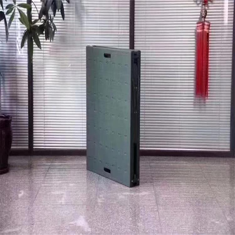天恒博达军绿色便携式折叠床 新材料钢塑折叠床 多功能钢塑两折床