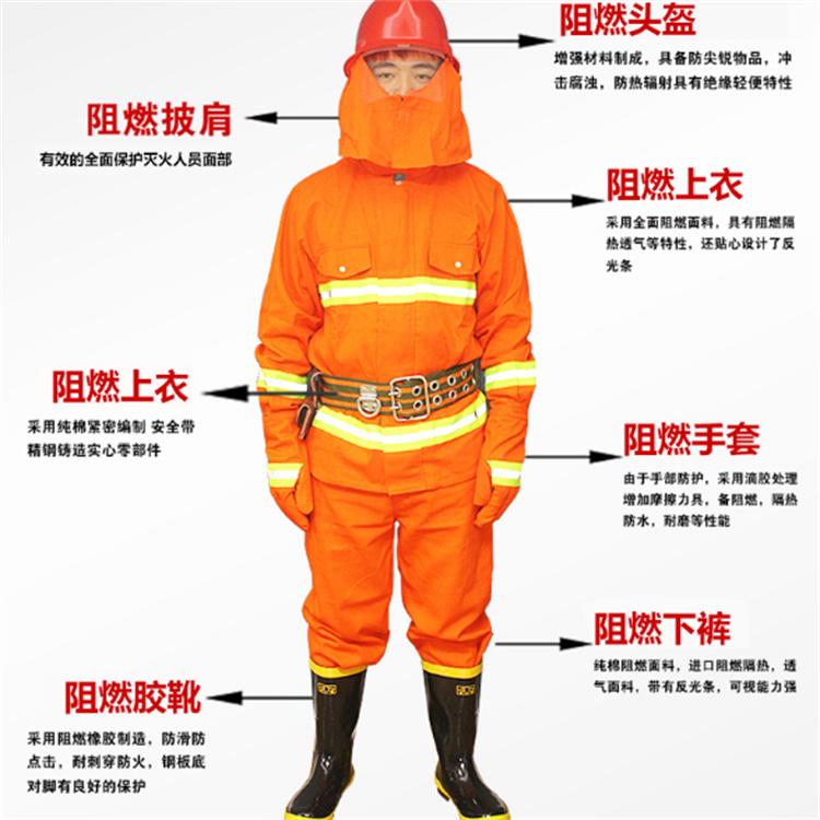 天恒博达消防检查防护服97救援防护服 97消防员战斗服
