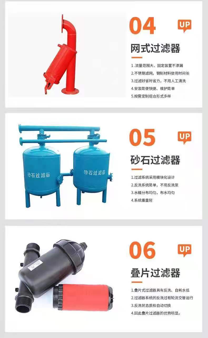 Filter Centrifuge Sand and Stone Automatic Backwash Filter System High Standard Farmland Construction Guotai Haode