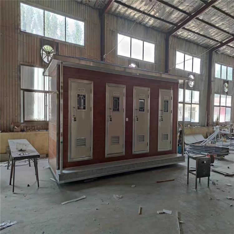 Public Toilet Fenjun Project Environmental Protection Toilet Color Steel Metal Carved Plate Mobile Toilet