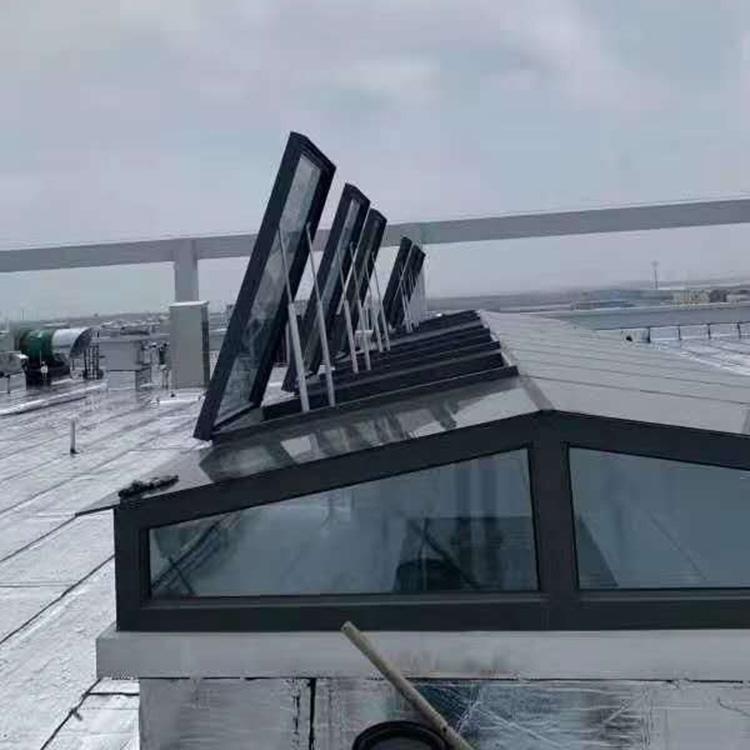 Thin opening and closing smoke exhaust ventilation skylight, fire smoke exhaust window can be electric or manual