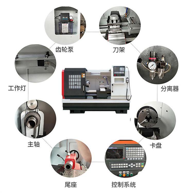 Guangna Machine Tool CW6163 CNC Lathe Floor mounted Large Aperture Heavy Cutting System Optional