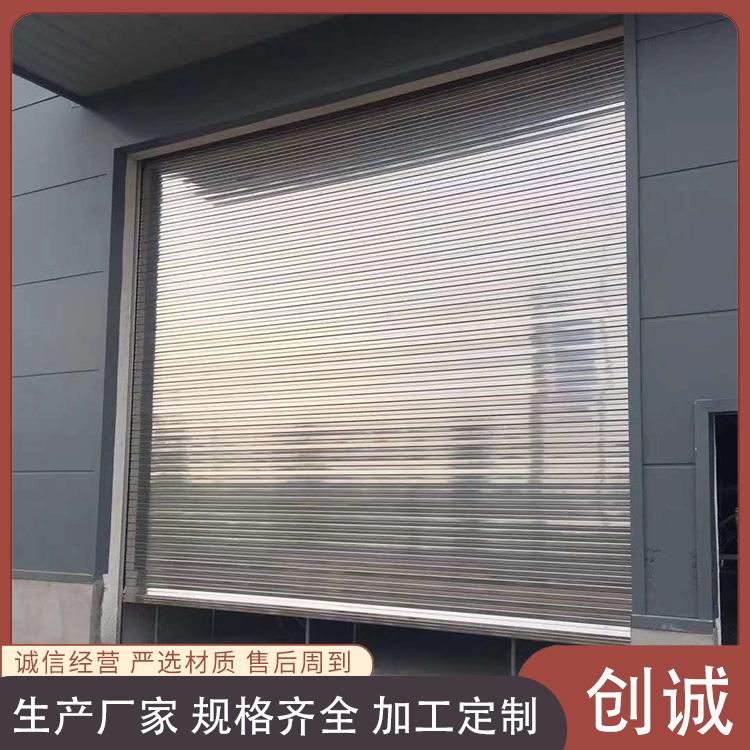 Garage wind-resistant rolling shutter door, electric shutter opening, stable operation, shutter not easily deformed into slots