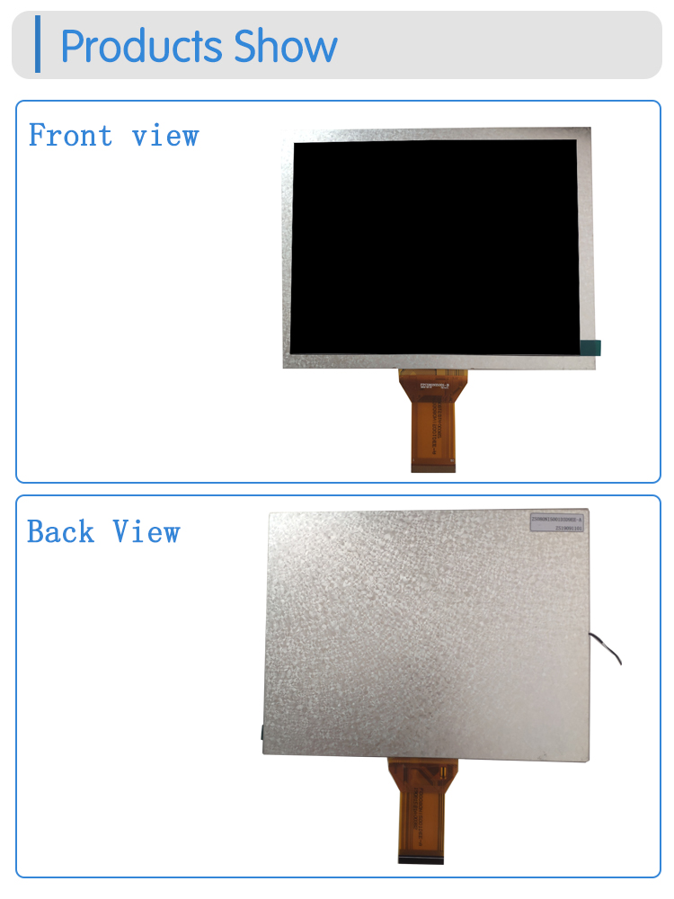 8.0 inch TFT LCD display screen with 800 * 600 TN viewing angle RGB interface