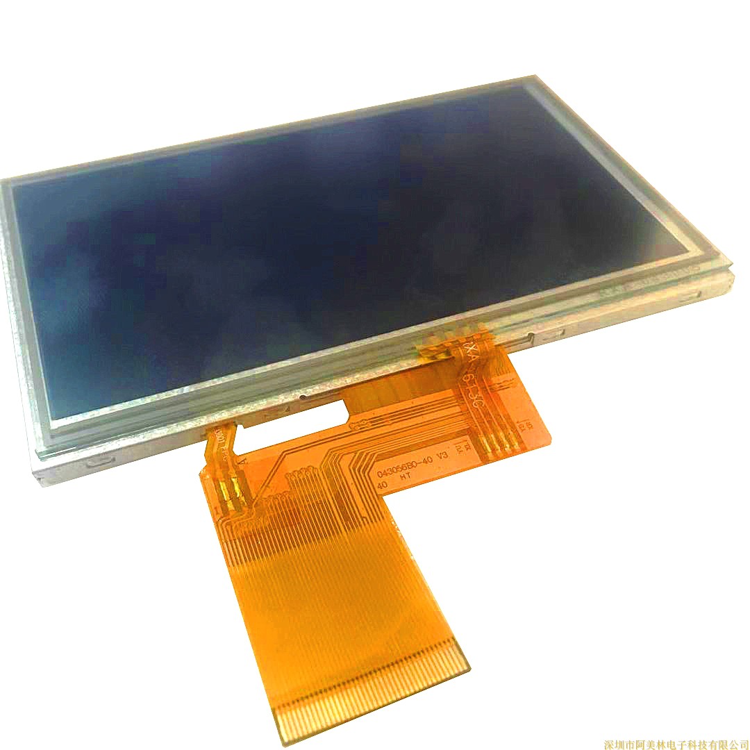 4.3 inch TFT liquid crystal display screen IPS type 800x480 brightness 500 RGB charged contact resistance