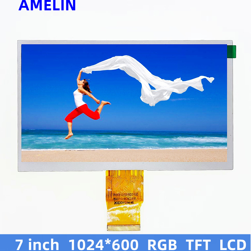 7-inch TFT LCD module LCD display module 1024x600 with TP touch screen IPS support for raspberry pie