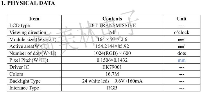 7-inch TFT capacitive touch screen IPS LCD LCD screen 1024x600RGB supporting Raspberry Pi display module