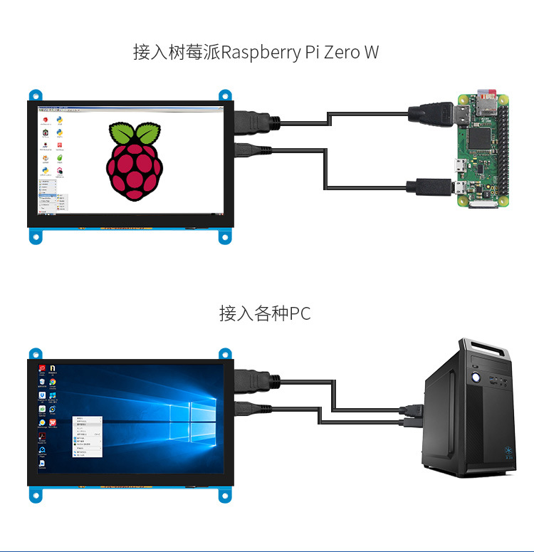 5-inch HDMI portable display LCD high-definition color LCD display module with capacitive touch screen for industrial use