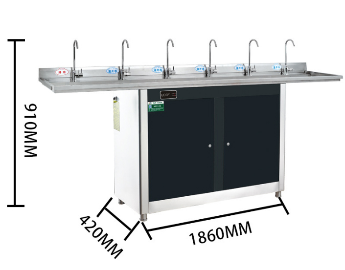 1. On door installation of green hook type straight Water dispenser, water table, pure water dispenser for school and factory drinking system