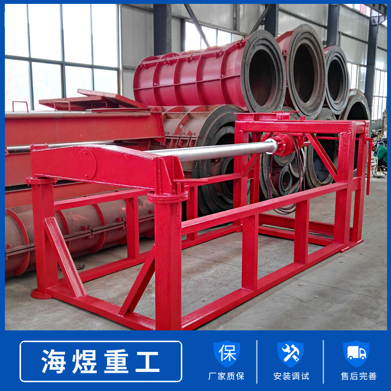 The cement hanging roller pipe making machine is simple, practical, and has sufficient stock and a sturdy structure