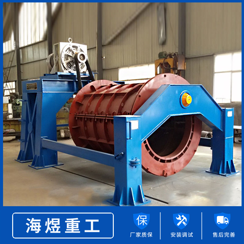 The cement hanging roller pipe making machine is simple, practical, and has sufficient stock and a sturdy structure