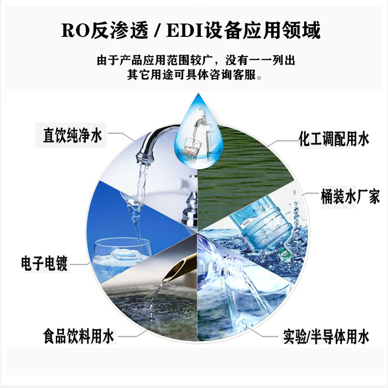 Industrial reverse osmosis water treatment equipment EDI water purifier Commercial pure water equipment Deionized water pure water equipment