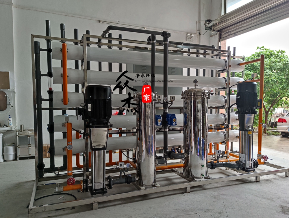 Cleaning plant deionized water machine pure water filtration equipment RO dual stage reverse osmosis industrial high purity water treatment system