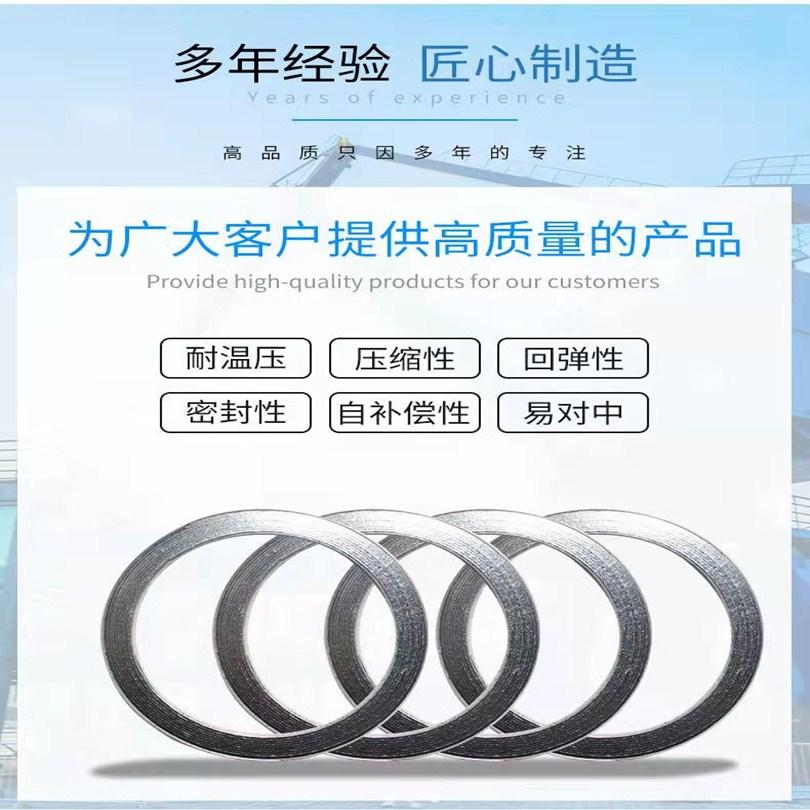 Hongsheng stainless steel inner and outer ring graphite metal spiral wound gasket lead pad iron gasket