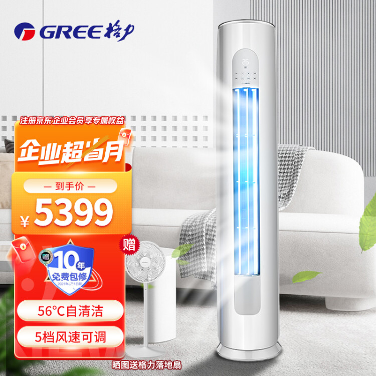 格力（GREE）空调天丽2匹柜机新三级能效变频冷暖制热自清洁