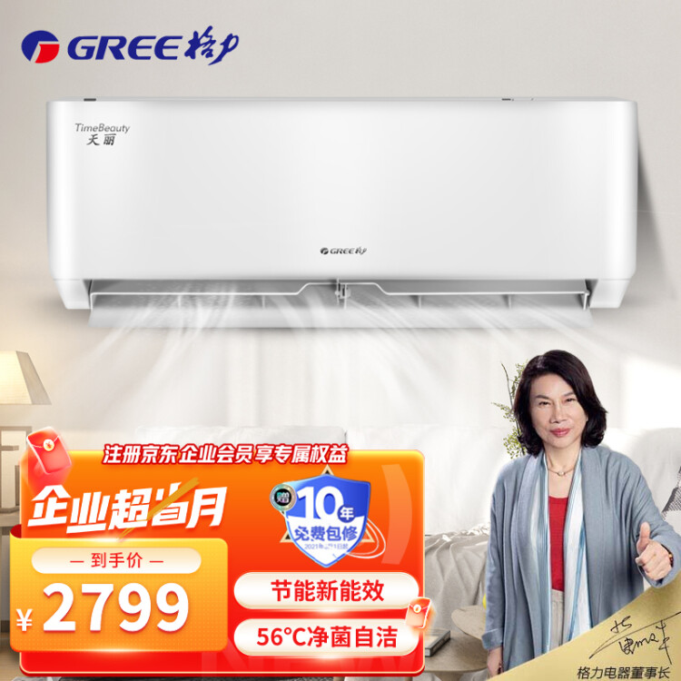 格力（GREE）空调天丽1.5匹新三级节能变频冷暖壁挂式家用