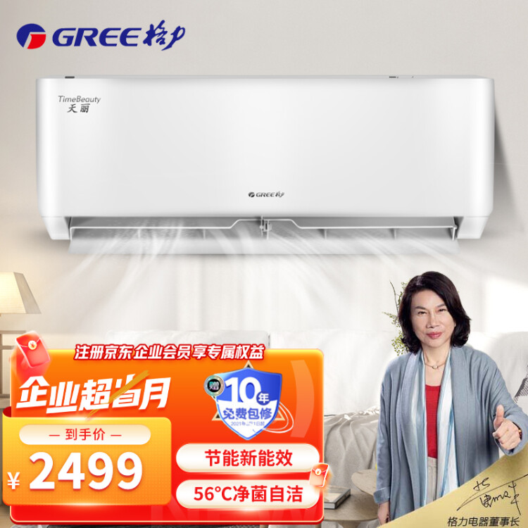 格力（GREE）空调天丽挂机大1匹三级能效新能效变频壁挂式冷