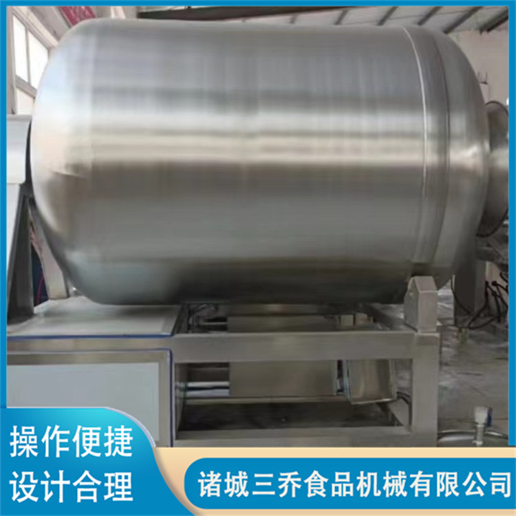 Fully automatic chicken legs and wings vacuum rolling machine for meat products Frequency conversion vacuum rolling equipment processing customization