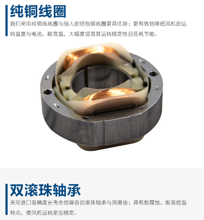 Computer fan Industrial fan accessories Oil bearing ball cooling small fan 12V square mute fan