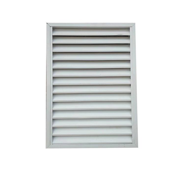 Aluminum alloy louvers for ventilation and shading of exterior walls of buildings, with aesthetic and adjustable decoration