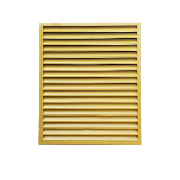 Aluminum alloy louvers for ventilation and shading of exterior walls of buildings, with aesthetic and adjustable decoration