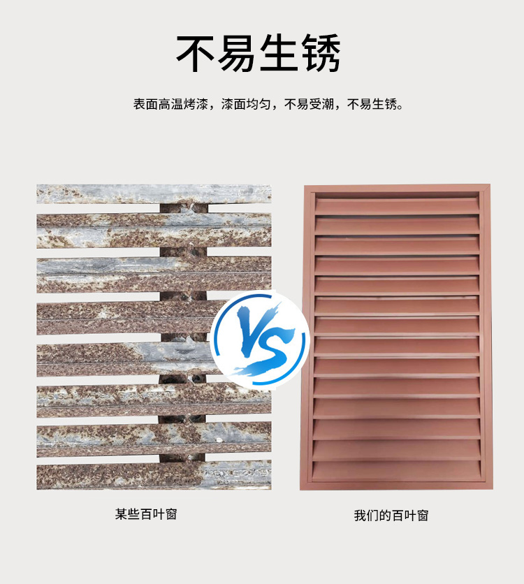 Aluminum alloy louvers, manual, electric, adjustable ventilation louvers, exterior wall decoration, air conditioning outer hood