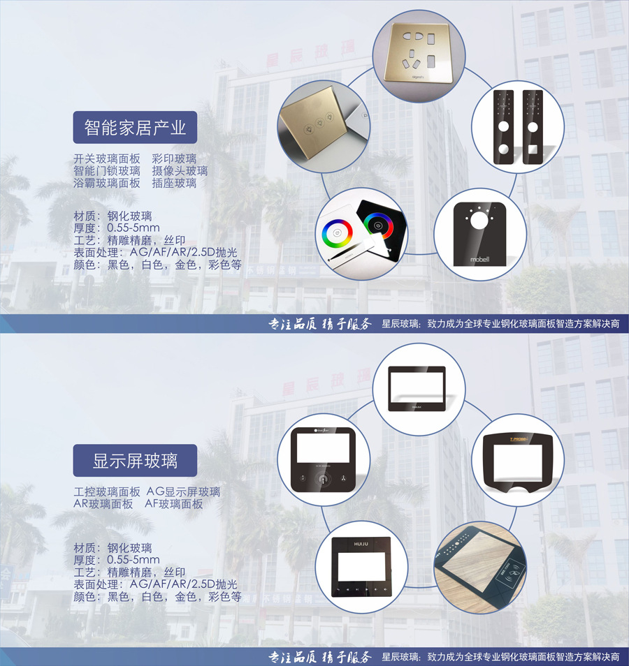 Processing small window card reader with irregular opening glass cover plate, display screen glass industrial control cover plate