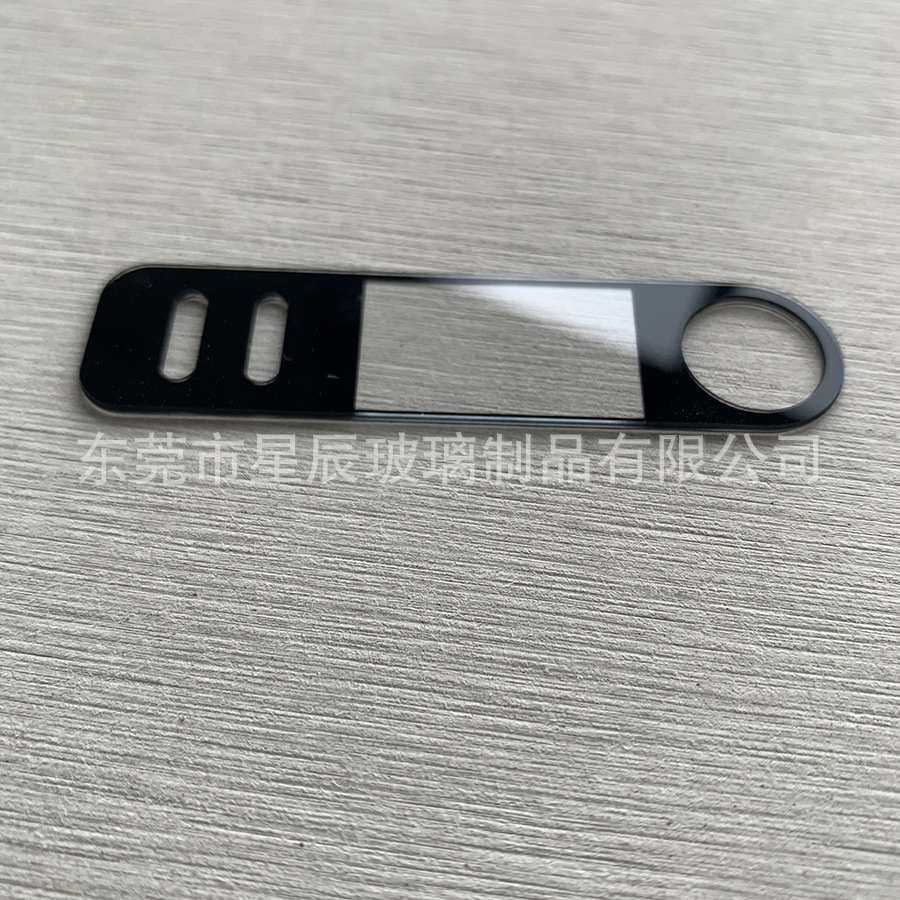 Customized processing of tempered glass cover plate, precision carving, grinding, drilling, silk printing, black glass panel