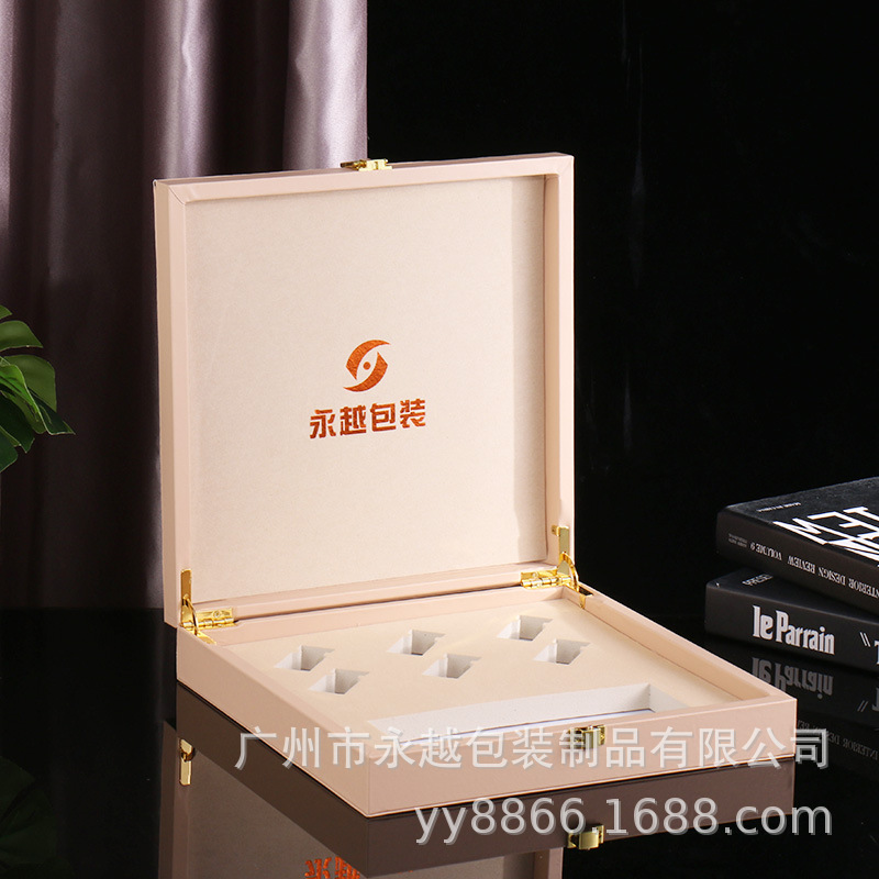 Yongyue packaging freeze-dried powder PU cosmetics Ophiocordyceps sinensis packaging box essential oil leather box customization