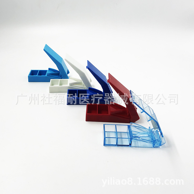 Medicine cutter divider PS plastic rectangular small gift medicine distribution box in stock