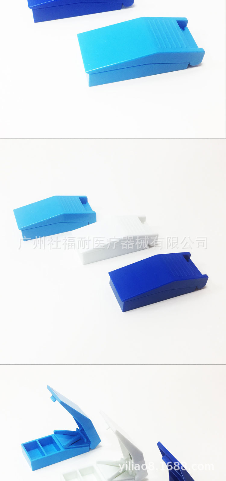 Medicine cutter divider PS plastic rectangular small gift medicine distribution box in stock