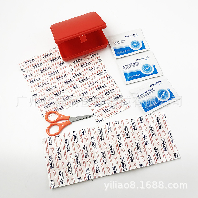 Manufacturer's direct supply of customizable PP plastic boxes for first aid accessories, portable emergency boxes, first aid box accessories