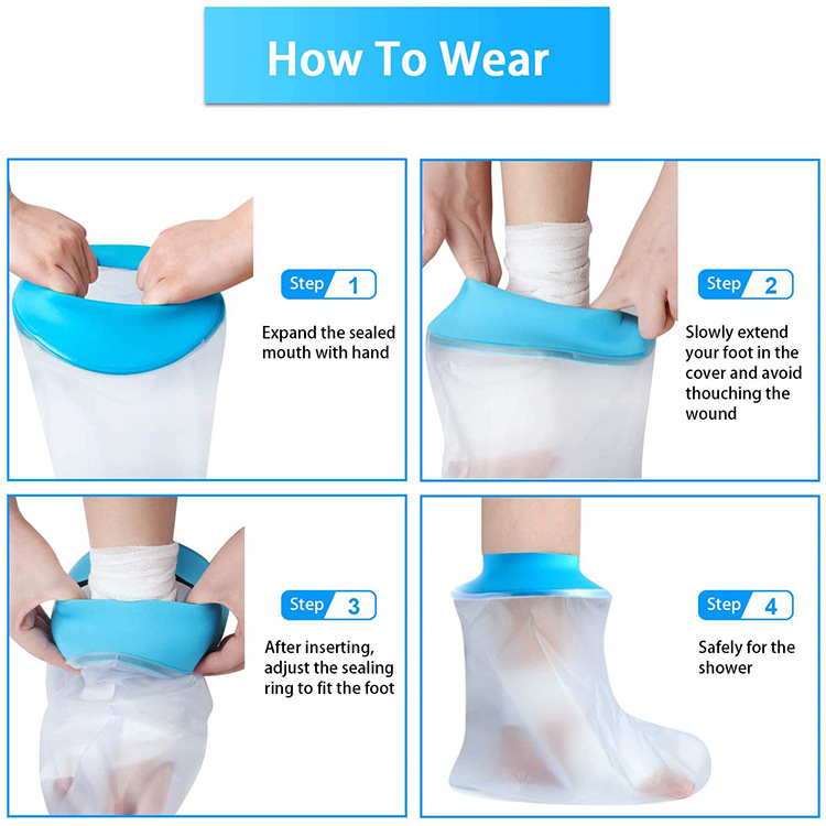 Bathing and bathing waterproof protective cover, knee plaster cover, waterproof cover, washing and anti immersion cover, customizable