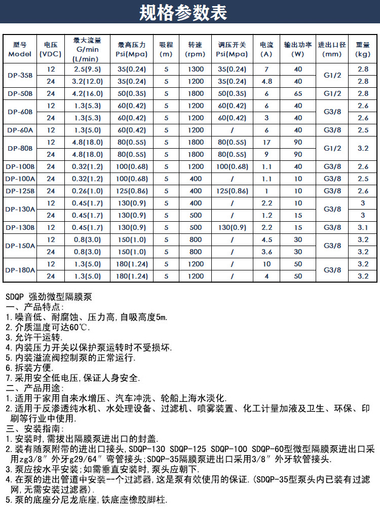 DP-100 Micro Diaphragm Pump Self suction Pump 24V Booster Pump DC Pump Small Diaphragm Pump Net