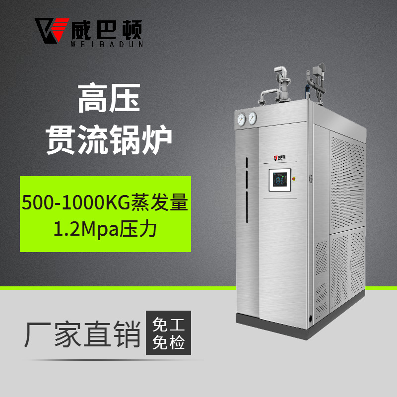 威巴顿1吨燃气蒸汽锅炉 全自动工业商用2吨蒸汽发生器