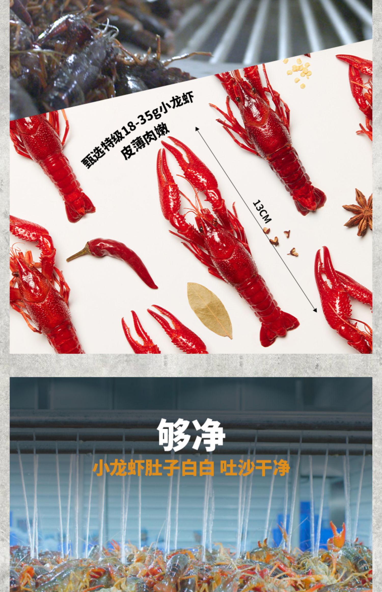 Baolong Aquatic Products Production Good Goods NK2 Xinliangji Crayfish 600g * 3 Garlic Spicy 18-25 pieces SF Express Package