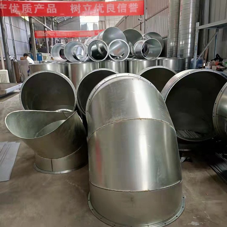 镀锌白铁皮通风管道 耐高温防腐蚀 除尘排烟 九洲汉通