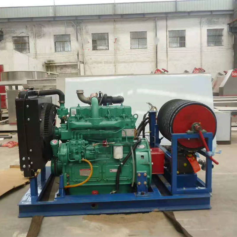 Electric sewage well debris dredger large flow pipe cleaner rainwater pipe cleaning machine