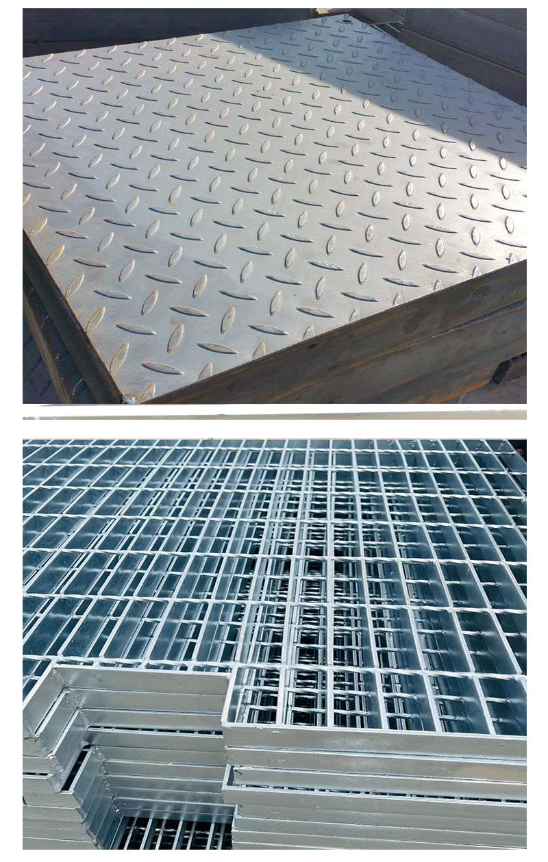 Steel grating plate manufacturer's mesh length is 31 33 37mm, with high compressive strength and high strength