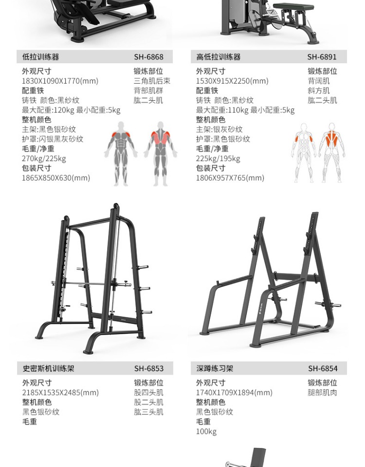 Shuhua SH-6856 Commercial Gym Barbell Plate Hanger Fitness Equipment Has Strong Tolerance