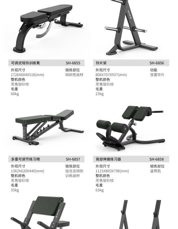 Shuhua SH-6856 Commercial Gym Barbell Plate Hanger Fitness Equipment Has Strong Tolerance