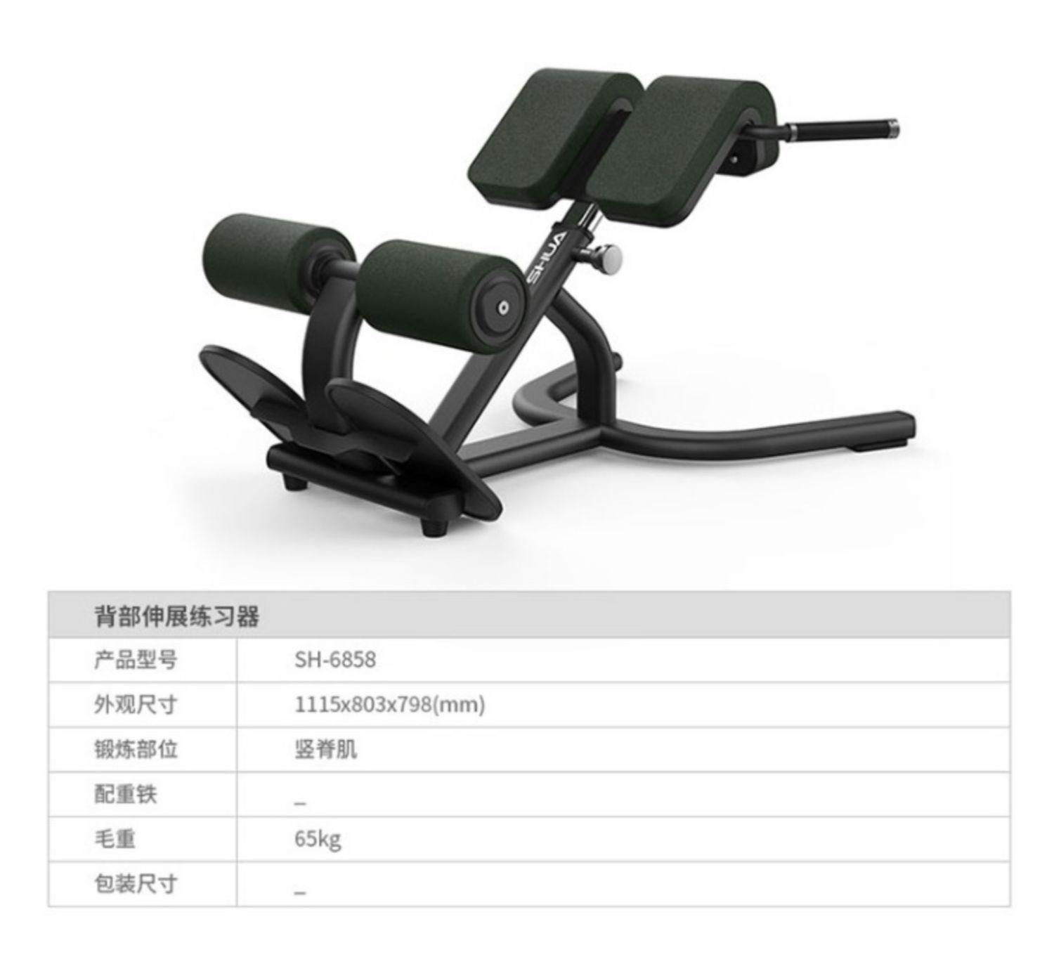 Shuhua Multifunctional Back Muscle Trainer Roman Chair Waist Abdominal and Back Muscle Trainer Back Stretch SH-G6858